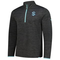 NHL Seattle Kraken Fanatics Authentic Pro Lightweight Quarter-Zip Pullover - Heather Charcoal