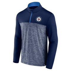 NHL Winnipeg Jets Fanatics Iconic Defender Quarter-Zip Jacket - Navy