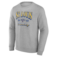 NHL Fanatics St. Louis Blues Gray Nimbus Fleece Pullover Sweatshirt