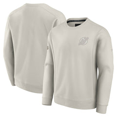 NHL New Jersey Devils Fanatics Authentic Pro Road Fleece Sweatshirt - Gray