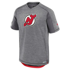 NHL New Jersey Devils Fanatics Authentic Pro Rink Performance T-Shirt - Heather Gray