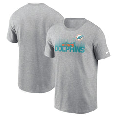 Miami Dolphins Local Essential T-Shirt Heather Gray