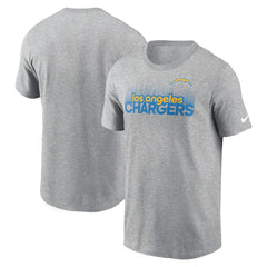 Los Angeles Chargers Local Essential T-Shirt Heather Gray