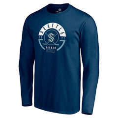 NHL Seattle Kraken Fanatics Block Party Long Sleeve T-Shirt - Deep Sea Blue