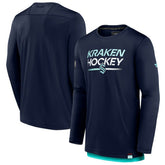 NHL Seattle Kraken Fanatics Authentic Pro Tech Long Sleeve T-Shirt - Deep Sea Blue