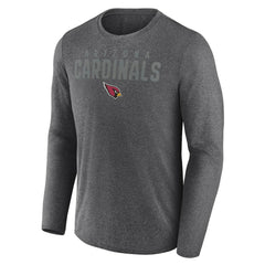 Arizona Cardinals Blackout Long Sleeve T-Shirt Heather Charcoal
