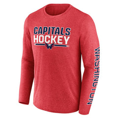 NHL Washington Capitals Fanatics Sweep Iconic Synthetic Long Sleeve T-Shirt - Heather Red