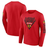 NHL Chicago Blackhawks Fanatics Headline Long Sleeve T-Shirt - Red