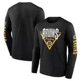 NHL Boston Bruins Fanatics Headline Long Sleeve T-Shirt - Black