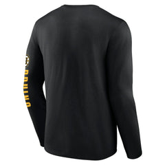 NHL Boston Bruins Fanatics Headline Long Sleeve T-Shirt - Black