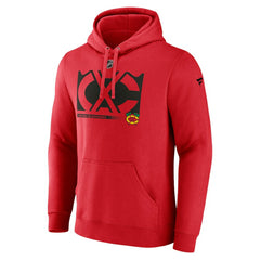 NHL Chicago Blackhawks Fanatics Fleece Pullover Hoodie - Red