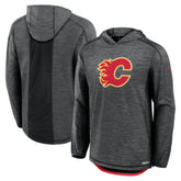 NHL Calgary Flames Fanatics Authentic Pro Rink Pullover Hoodie - Heather Charcoal