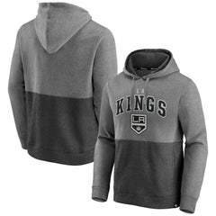 NHL Los Angeles Kings Fanatics Block Party Signature Pullover Hoodie - Heather Gray/Heather Charcoal