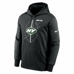 New York Jets Performance Fleece Pullover Hoodie Black