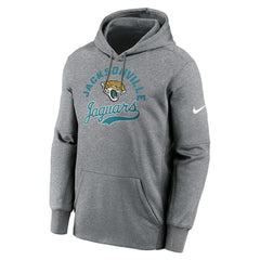 Jacksonville Jaguars Performance Fleece Pullover Hoodie Heather Gray