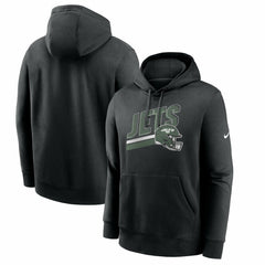 New York Jets Club Fleece Pullover Hoodie Black