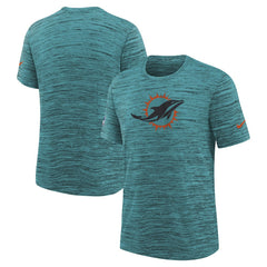 Miami Dolphins Youth 2025 Rivalries Collection Sideline Velocity Dri-FIT T-Shirt Turbo Green