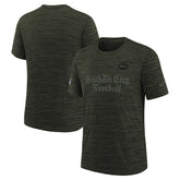 New York Jets Youth 2025 Rivalries Collection Sideline Velocity Dri-FIT T-Shirt Gotham Green