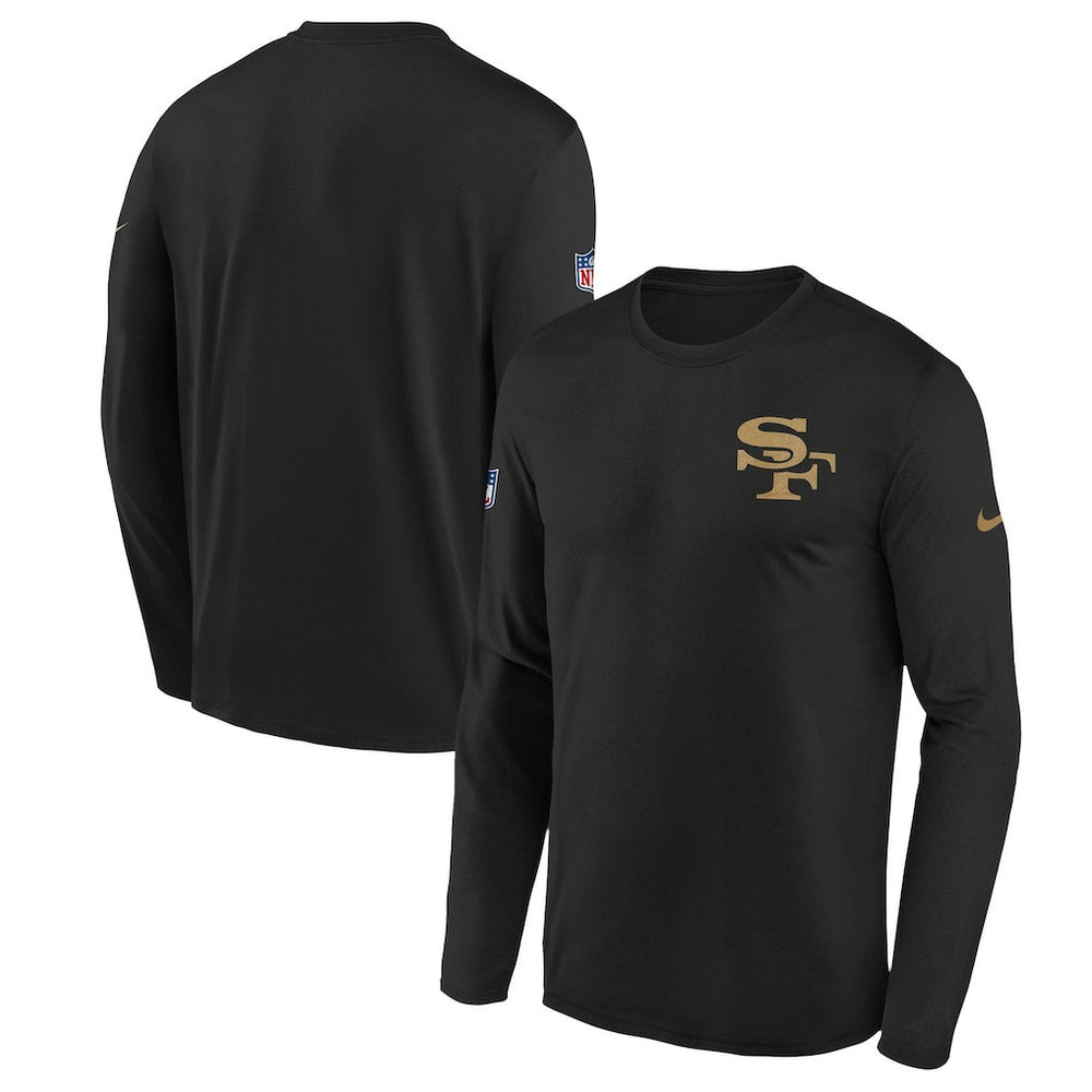 San Francisco 49ers Youth 2025 Rivalries Collection Sideline Legend Dri-FIT Long Sleeve T-Shirt Black