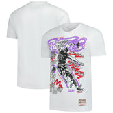 Vince Carter Toronto Raptors Hardwood Classics Chalked Up T-Shirt White