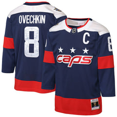 NHL Alexander Ovechkin Washington Capitals Mitchell & Ness Youth 2018 NHL Stadium Series Power Play 2.0 Player Jersey - Navy