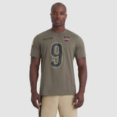 Joe Burrow Cincinnati Bengals 2025 Salute to Service Name & Number T-Shirt Olive