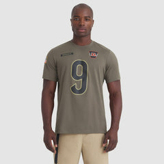 Joe Burrow Cincinnati Bengals 2025 Salute to Service Name & Number T-Shirt Olive