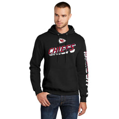 Kansas City Chiefs Starter Wordmark Logo Pullover Hoodie Black