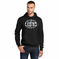 Detroit Lions Starter Football Pullover Hoodie Black