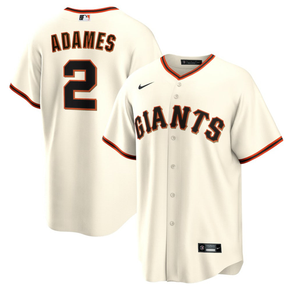 MLB Willy Adames San Francisco Giants Nike Home Replica Jersey - Cream