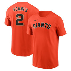 Willy Adames San Francisco Giants Nike Fuse Name & Number T-Shirt - Orange T-shirts