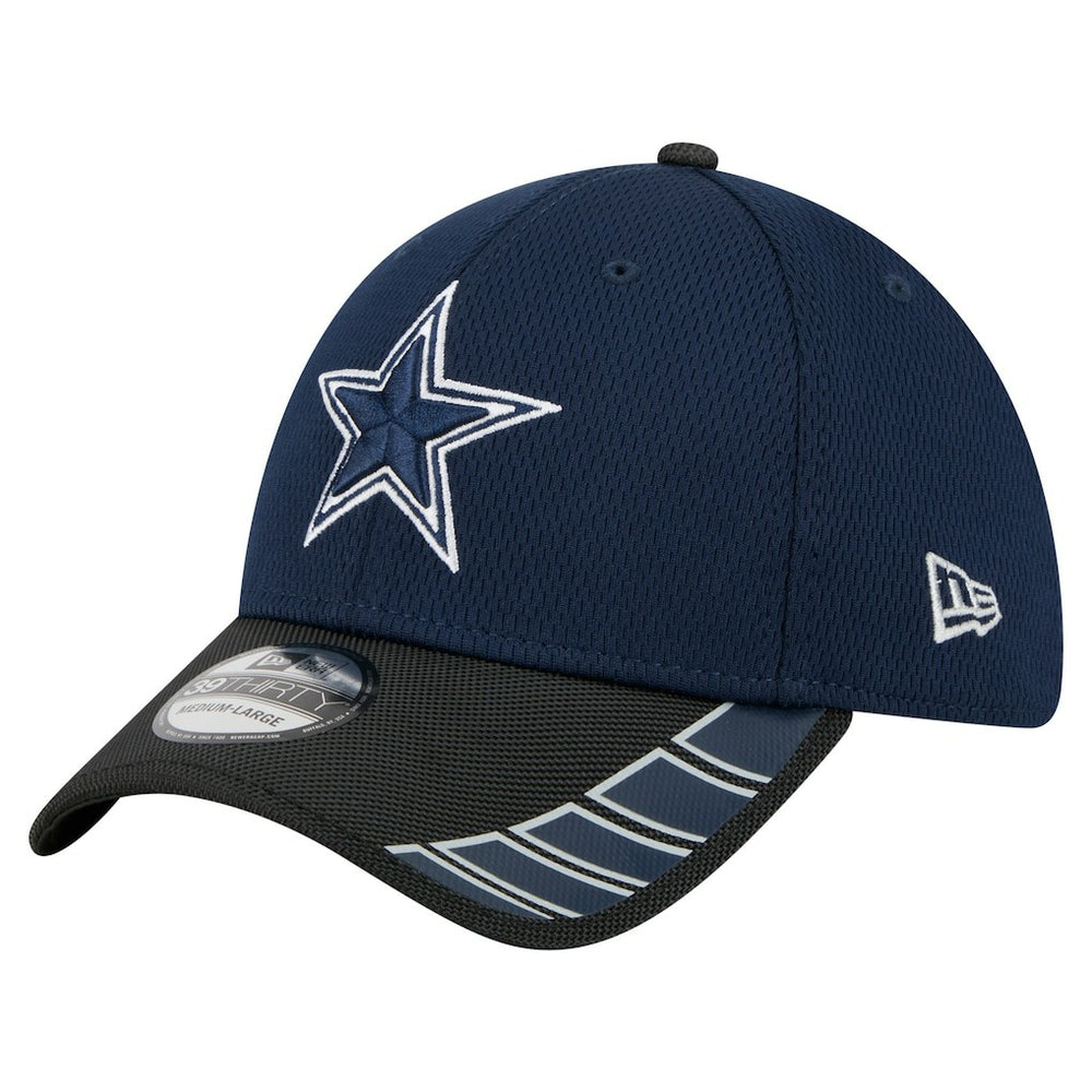 Dallas Cowboys New Era Visor Hit 39THIRTY Flex Hat Navy/Black