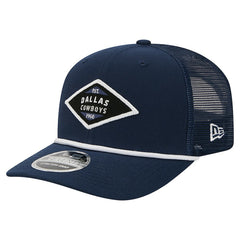 Dallas Cowboys New Era 9SEVENTY Team Rope Stretch-Snap Hat Navy