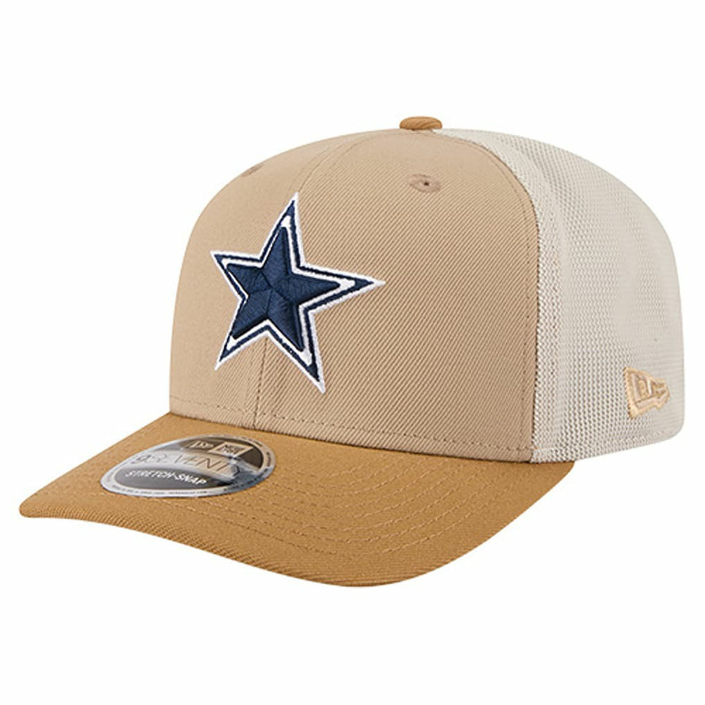 Dallas Cowboys New Era Two-Tone Trucker 9SEVENTY Adjustable Hat Light Beige