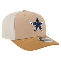 Dallas Cowboys New Era Two-Tone Trucker 9SEVENTY Adjustable Hat Light Beige