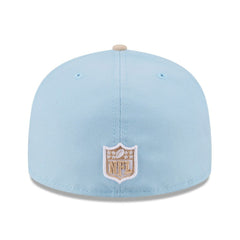 Dallas Cowboys New Era Two-Tone Color Pack A-Frame 59FIFTY Fitted Hat Light Blue/Light Beige