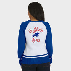Buffalo Bills WEAR by Erin Andrews Women's Colorblock Raglan Sweater White/Royal
