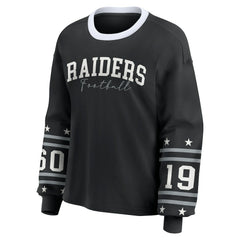 Las Vegas Raiders WEAR by Erin Andrews Women's Sport Long-Sleeve T-Shirt Black