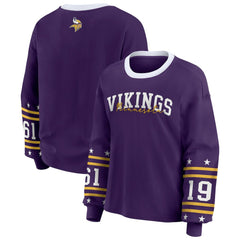 Minnesota Vikings WEAR by Erin Andrews Women's Sport Long-Sleeve T-Shirt Purple