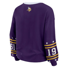 Minnesota Vikings WEAR by Erin Andrews Women's Sport Long-Sleeve T-Shirt Purple