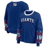 New York Giants WEAR by Erin Andrews Women's Sport Long-Sleeve T-Shirt Royal