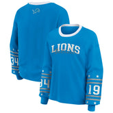 Detroit Lions WEAR by Erin Andrews Women's Sport Long-Sleeve T-Shirt Blue