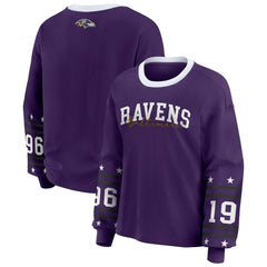 Baltimore Ravens WEAR by Erin Andrews Women's Sport Long-Sleeve T-Shirt Purple
