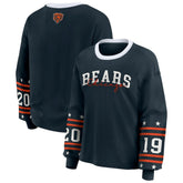 Chicago Bears WEAR by Erin Andrews Women's Plus Size Sport Long-Sleeve T-Shirt Navy