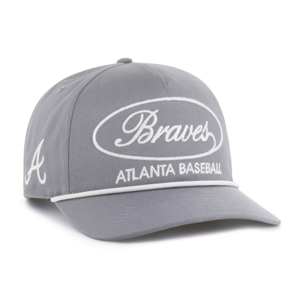 Atlanta Braves '47 Foundational Hitch Adjustable Hat - Gray Hats
