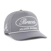 Atlanta Braves '47 Foundational Hitch Adjustable Hat - Gray Hats