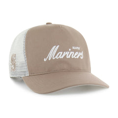 Seattle Mariners '47 Foundational Mesh Hitch Adjustable Hat - Brown Hats