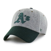 Athletics '47 Golden Age Wool Clean Up Adjustable Hat - Gray/Green Hats