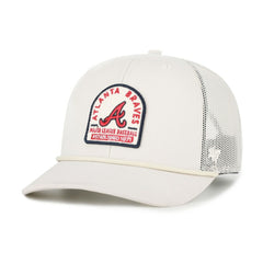 Atlanta Braves '47 Gravestone Adjustable Trucker Hat - Cream Hats