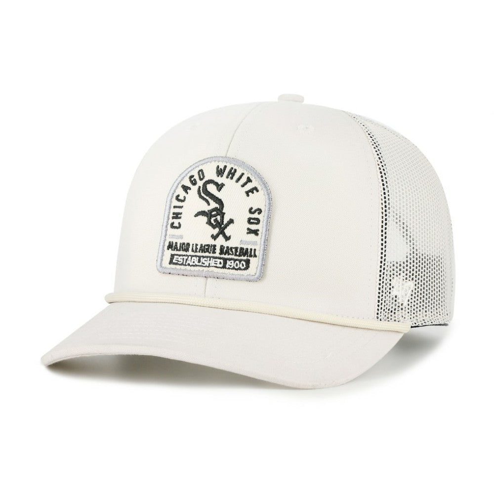 Chicago White Sox '47 Gravestone Adjustable Trucker Hat - Cream Hats
